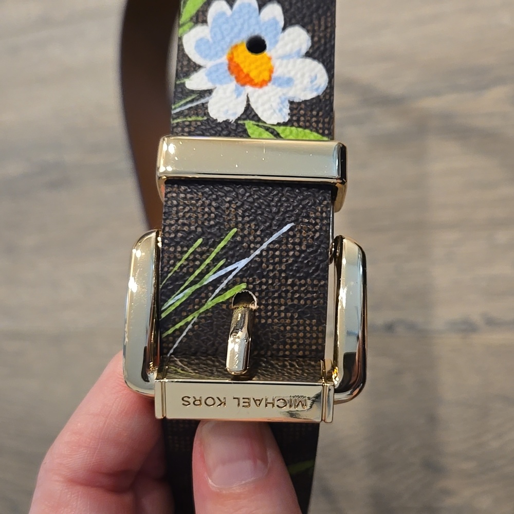 Michael Kors Floral Belt sz Large F - Picture 2 of 3